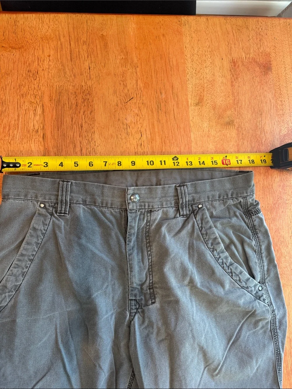 Men's 36 Short North Face Casual Straight-Leg Pants - Gray